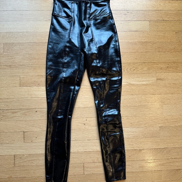 SPANX Shiny Black Leggings - Picture 4 of 16